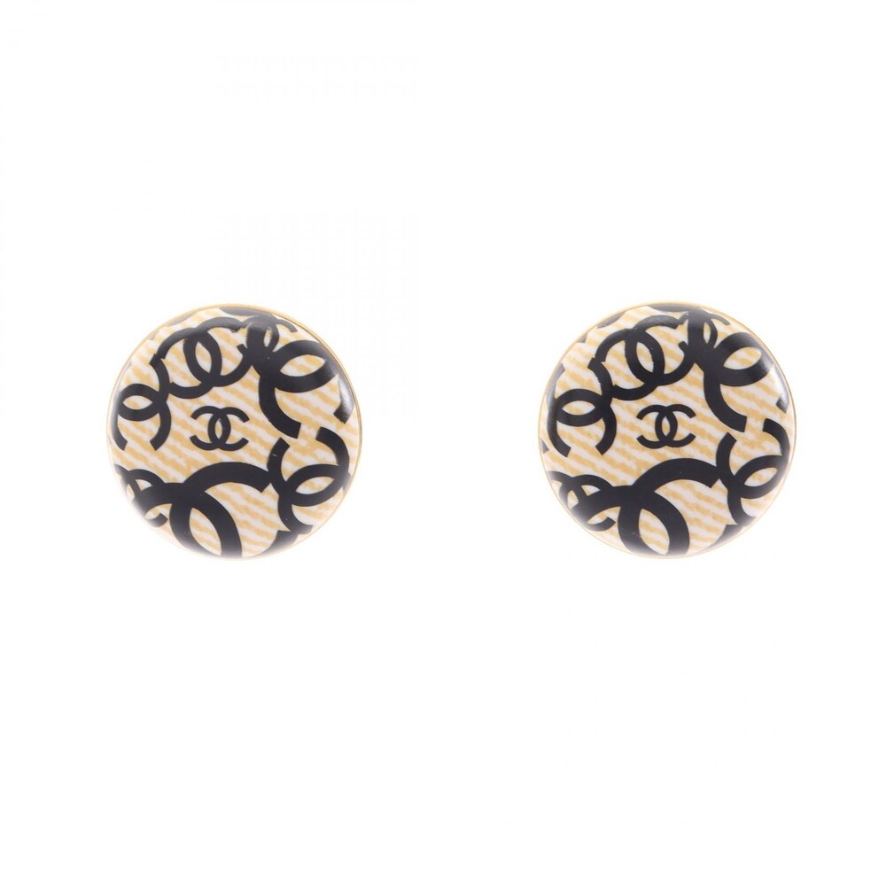 Chanel Coco Mark Round 02P Earring Gold #339411C51B